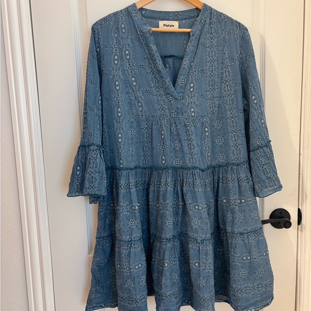 Floral Blue Dress by